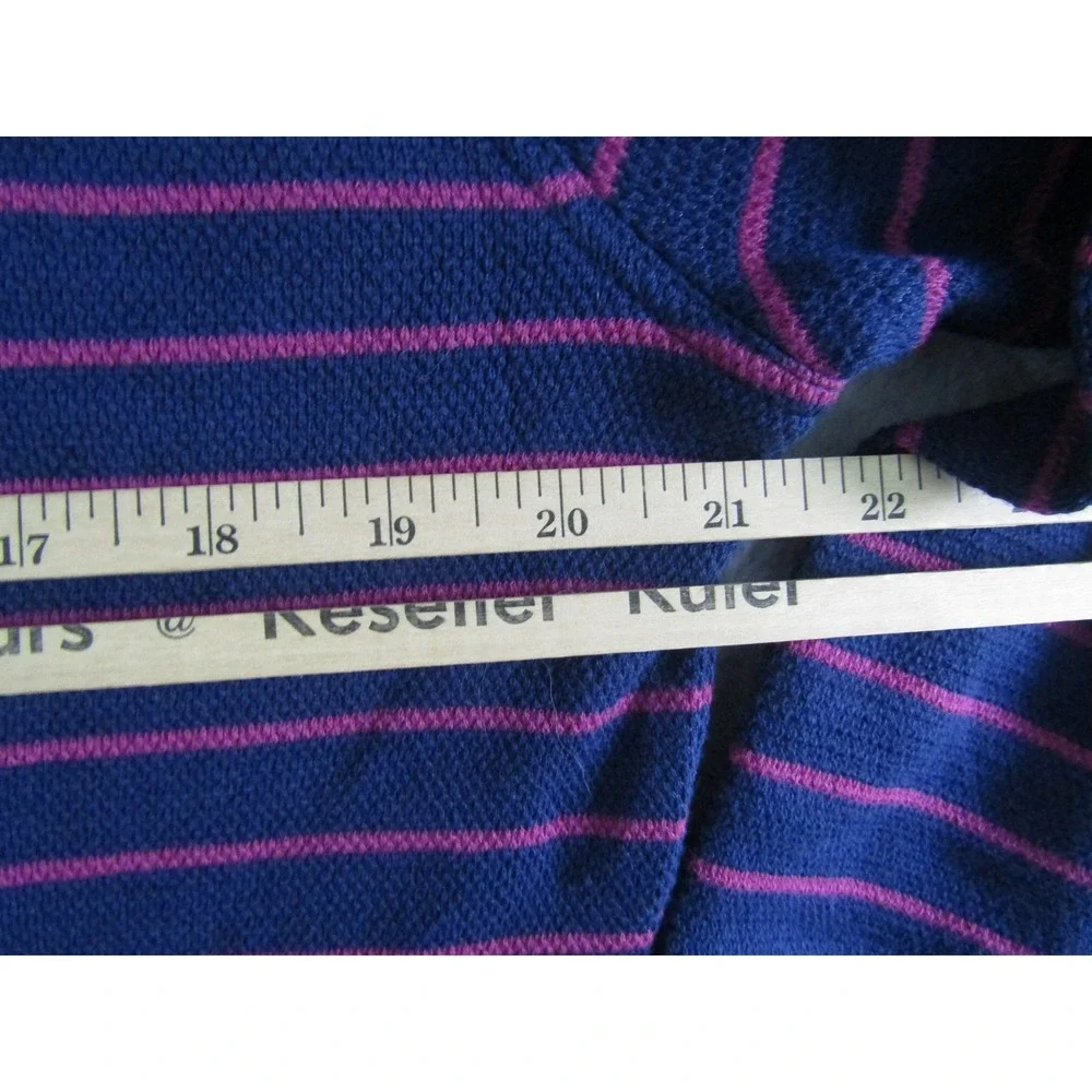 Jos A Bank 1905 Navy Pink Striped Quarter Zip Pullover Sweater Size‎ S
